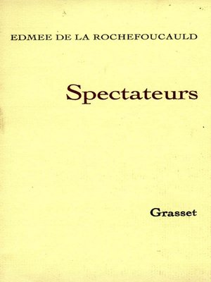 cover image of Spectateurs